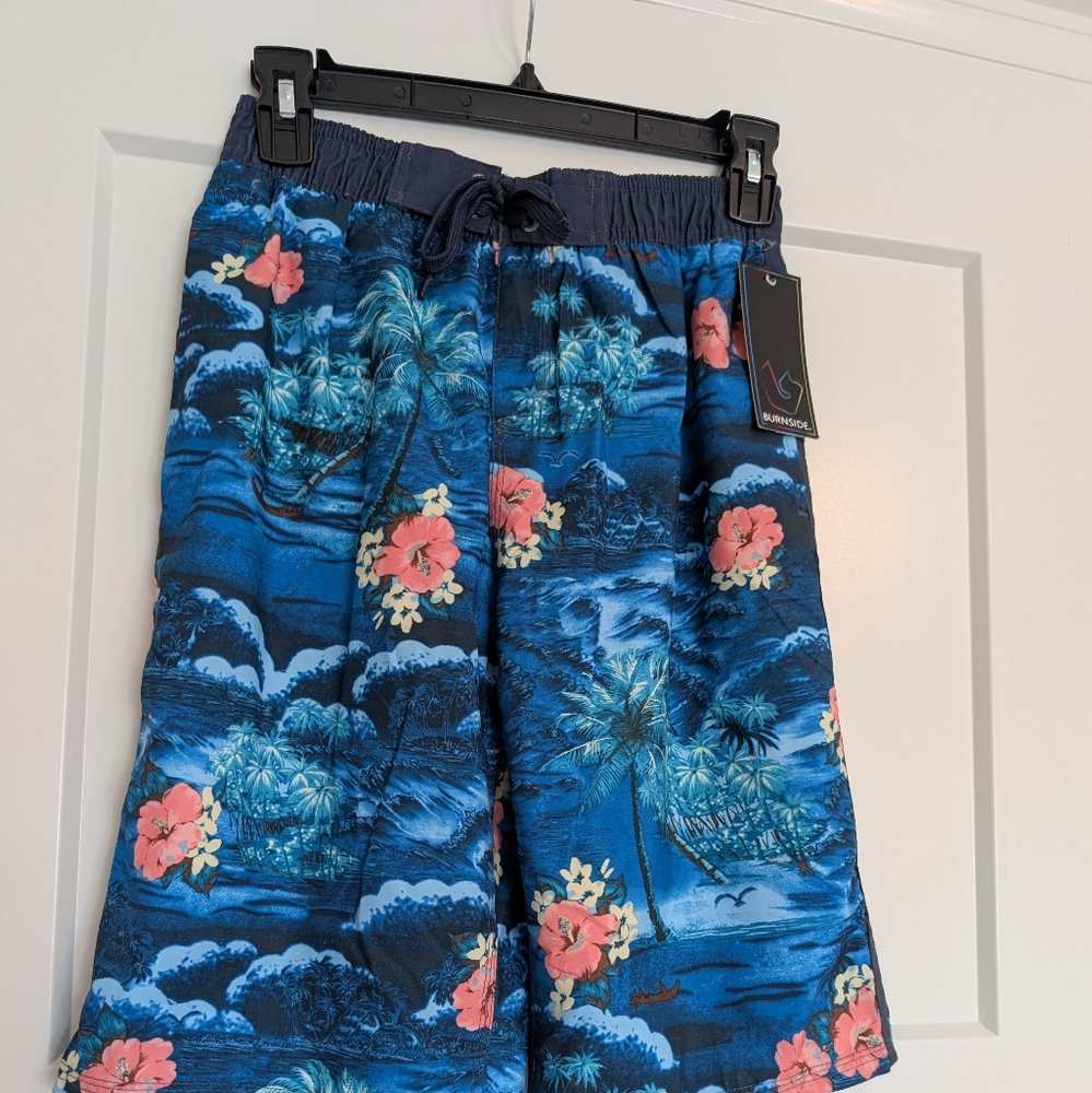 Burnside Boys Swim Shorts Size 14/16 Tropical NWT